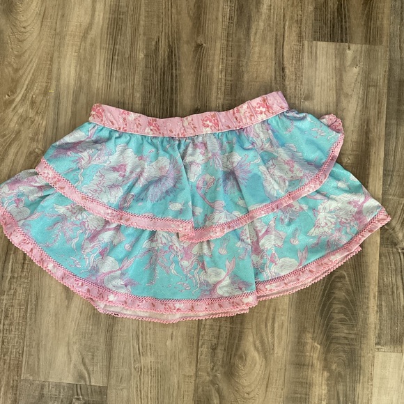 LoveShackFancy x Hurley Under The Sea MERMAID Mini Skirt Size Medium